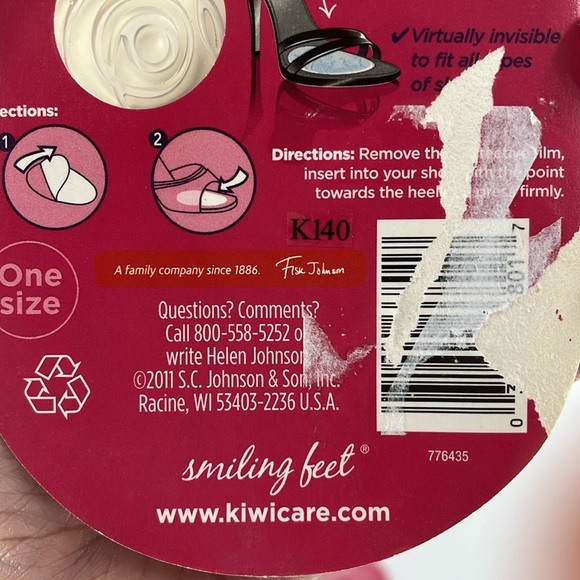 KIWI Women’s Two Pairs Ball Of Foot Gel Cushions Beige One Size NEW - Picture 8 of 10